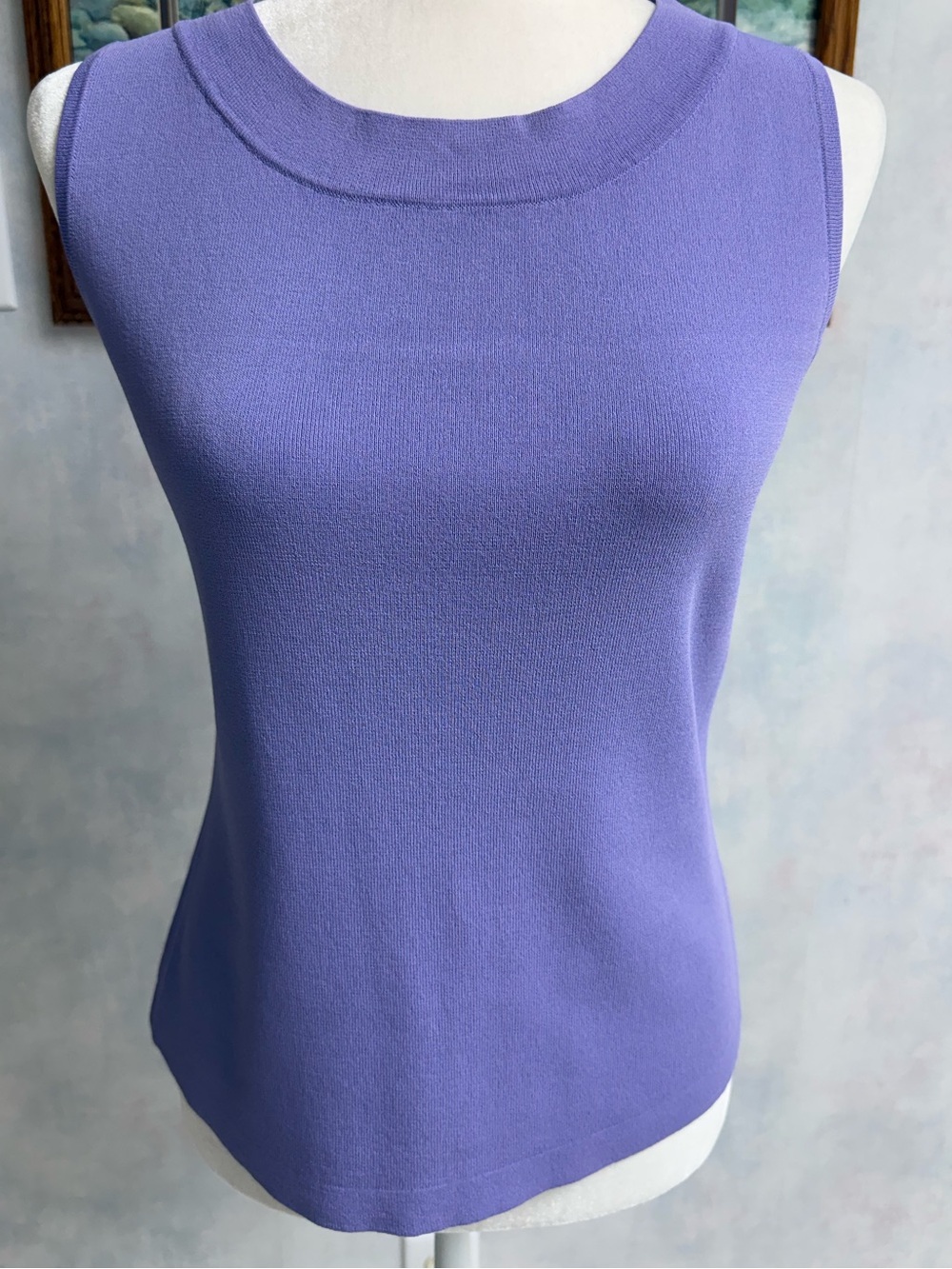 Dress Barn Lilac Career Layering Sleeveless Top, Stretchy